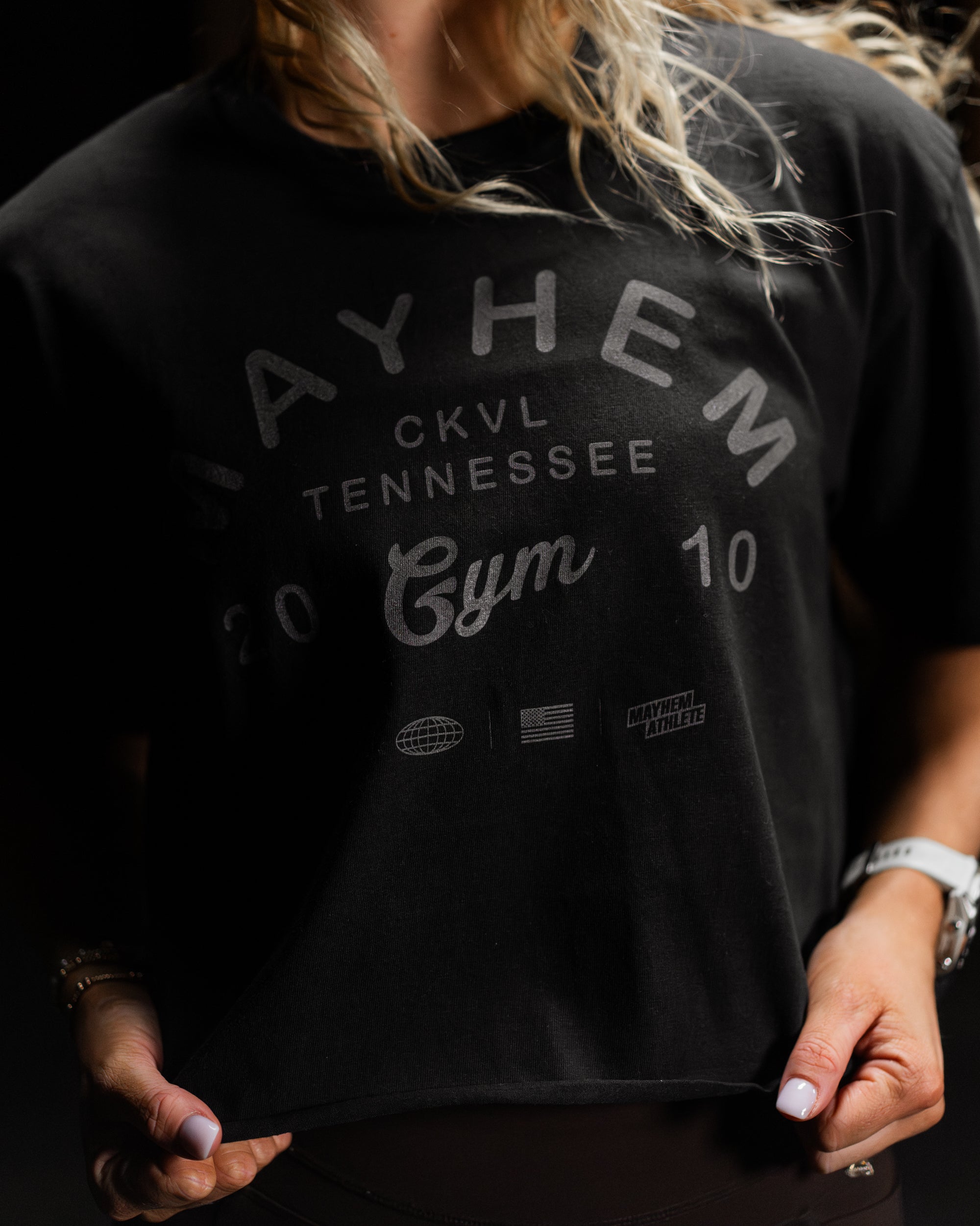 Women's Crop Mayhem Gym CKVL