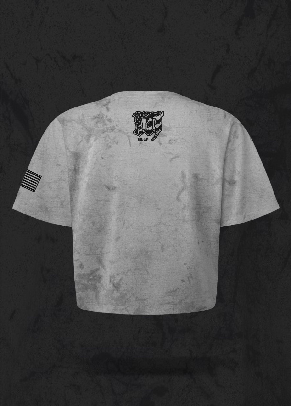 PRAY. Smoke Cropped Tee