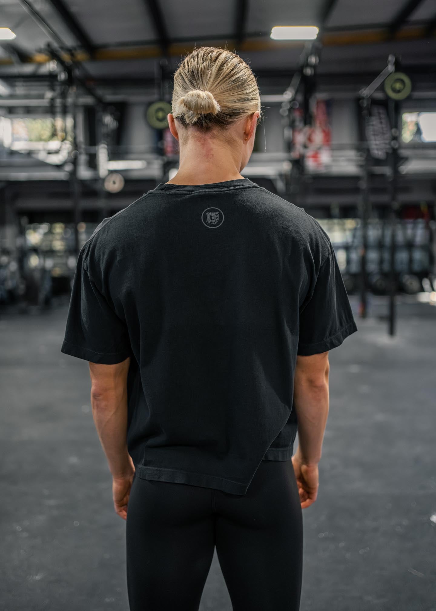 Women's Embroidered PRAY. Boxy Crop Tee