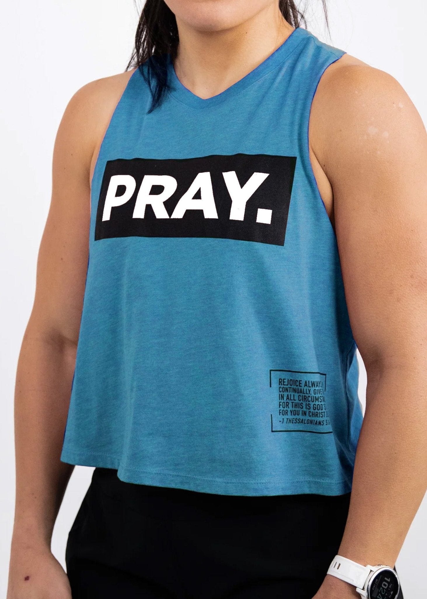 PRAY. Crop Tank