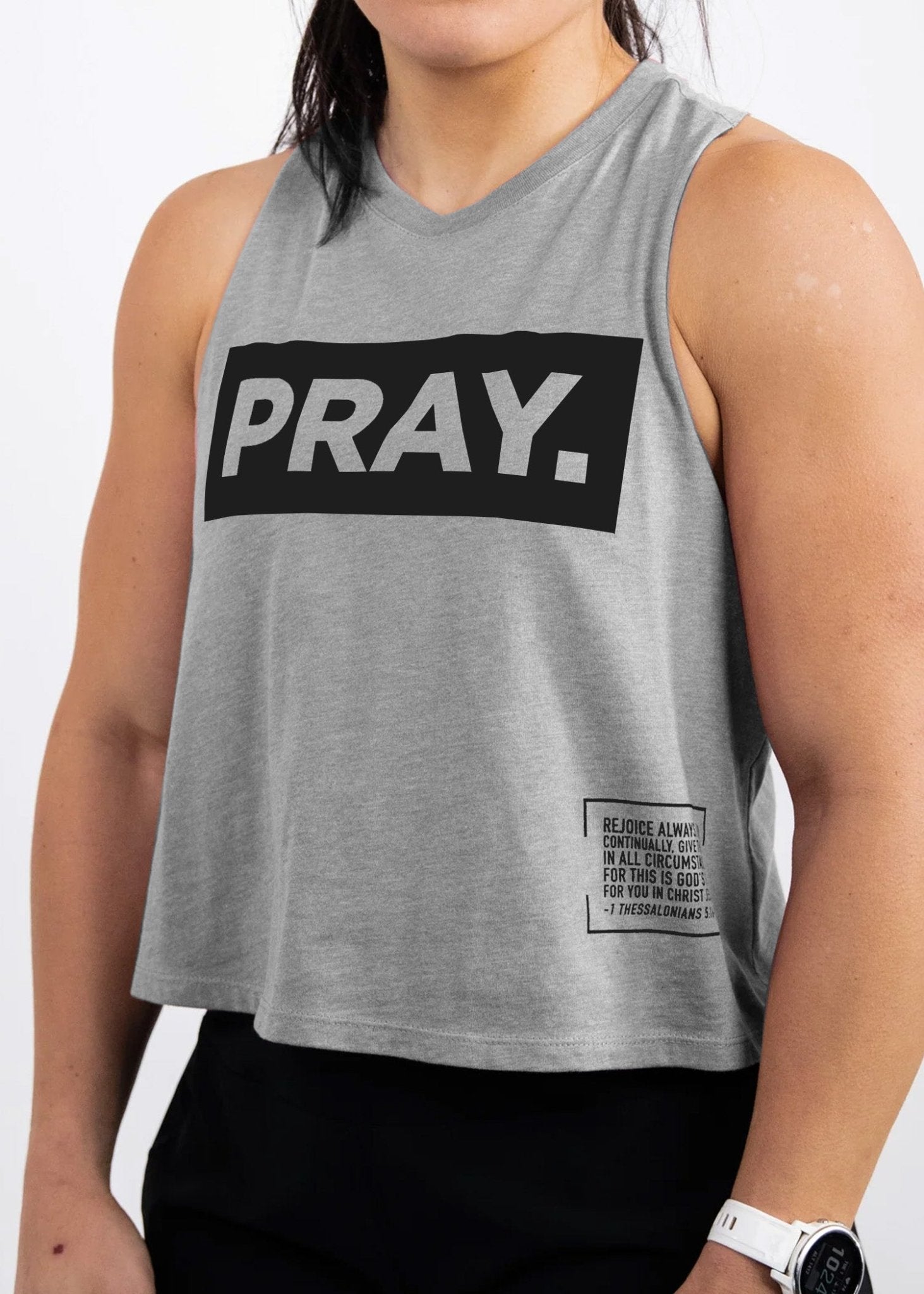 PRAY. Crop Tank