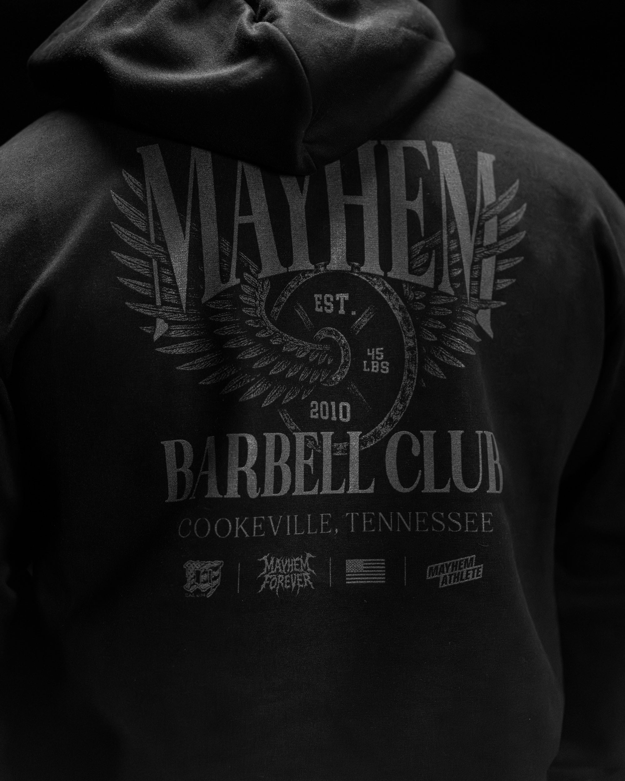 Mayhem Barbell Club Wings Hoodie