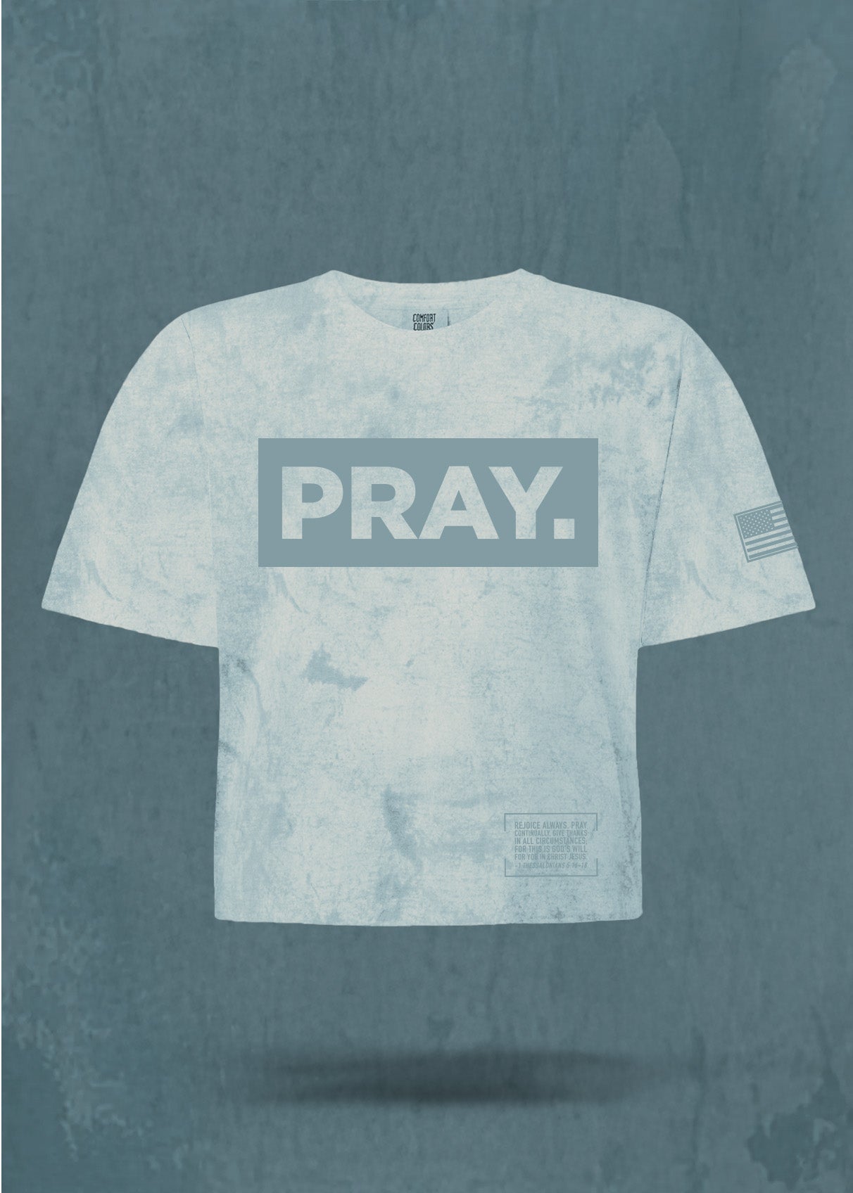 PRAY. Smoke Cropped Tee