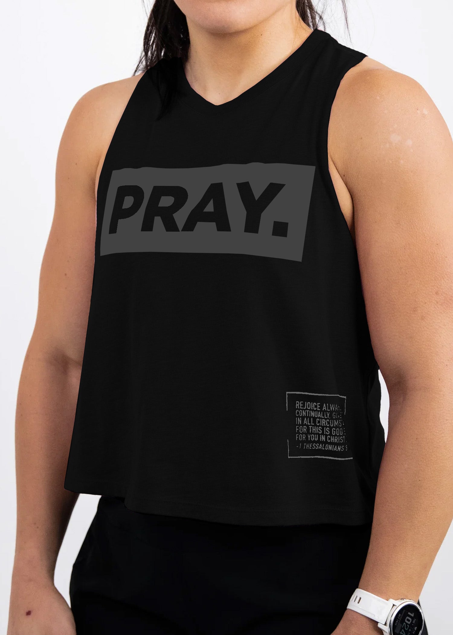PRAY. Crop Tank